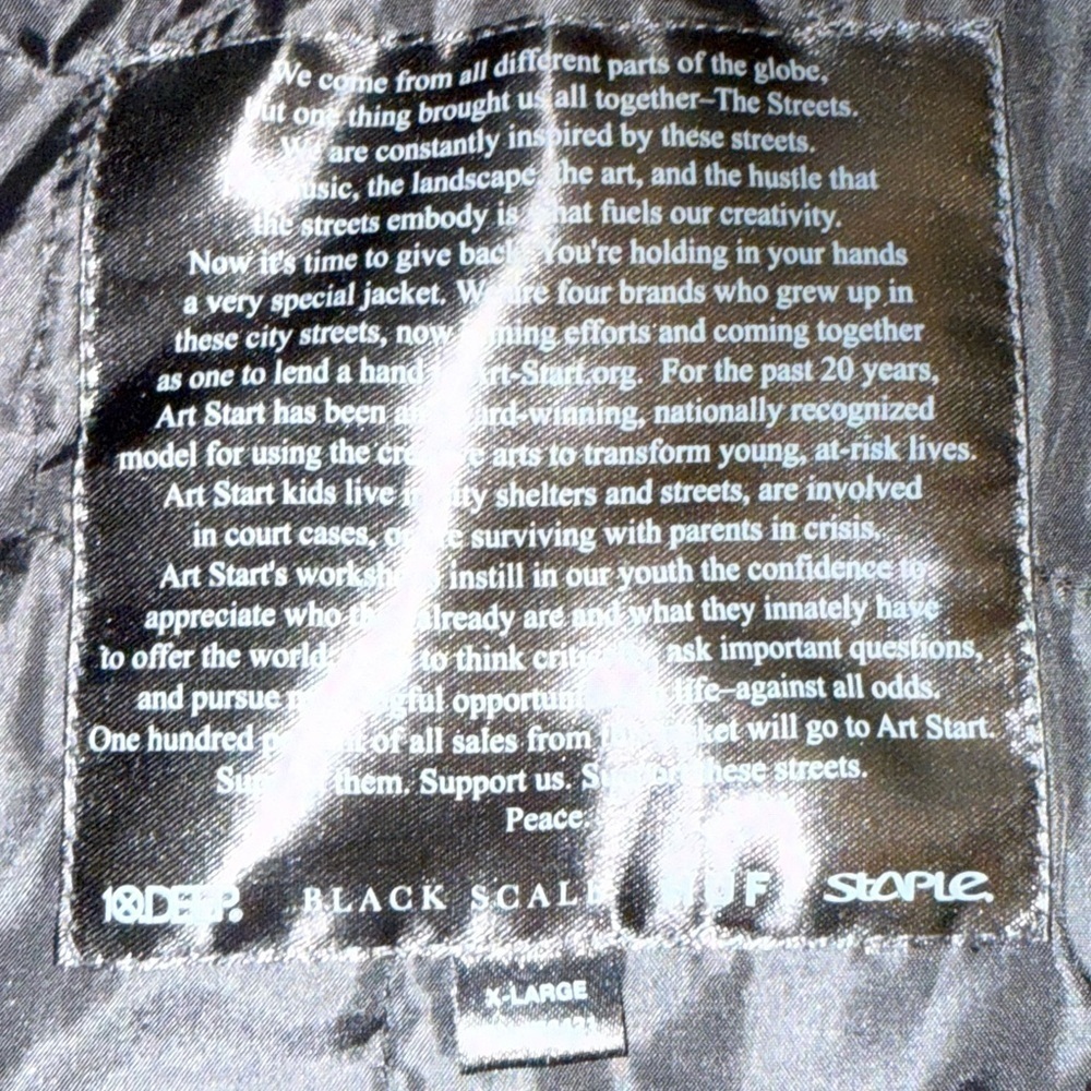Rare Varsity Wool Blend Mens Jacket XL Black 90’s University Dark Scholar Warm - Picture 10 of 13